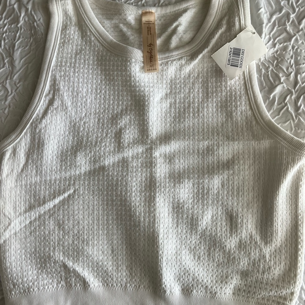 White Dry Goods Tank Top